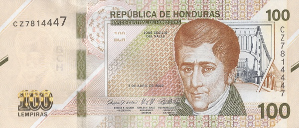 PN112 Honduras - 100 Lempiras (2022/2024)